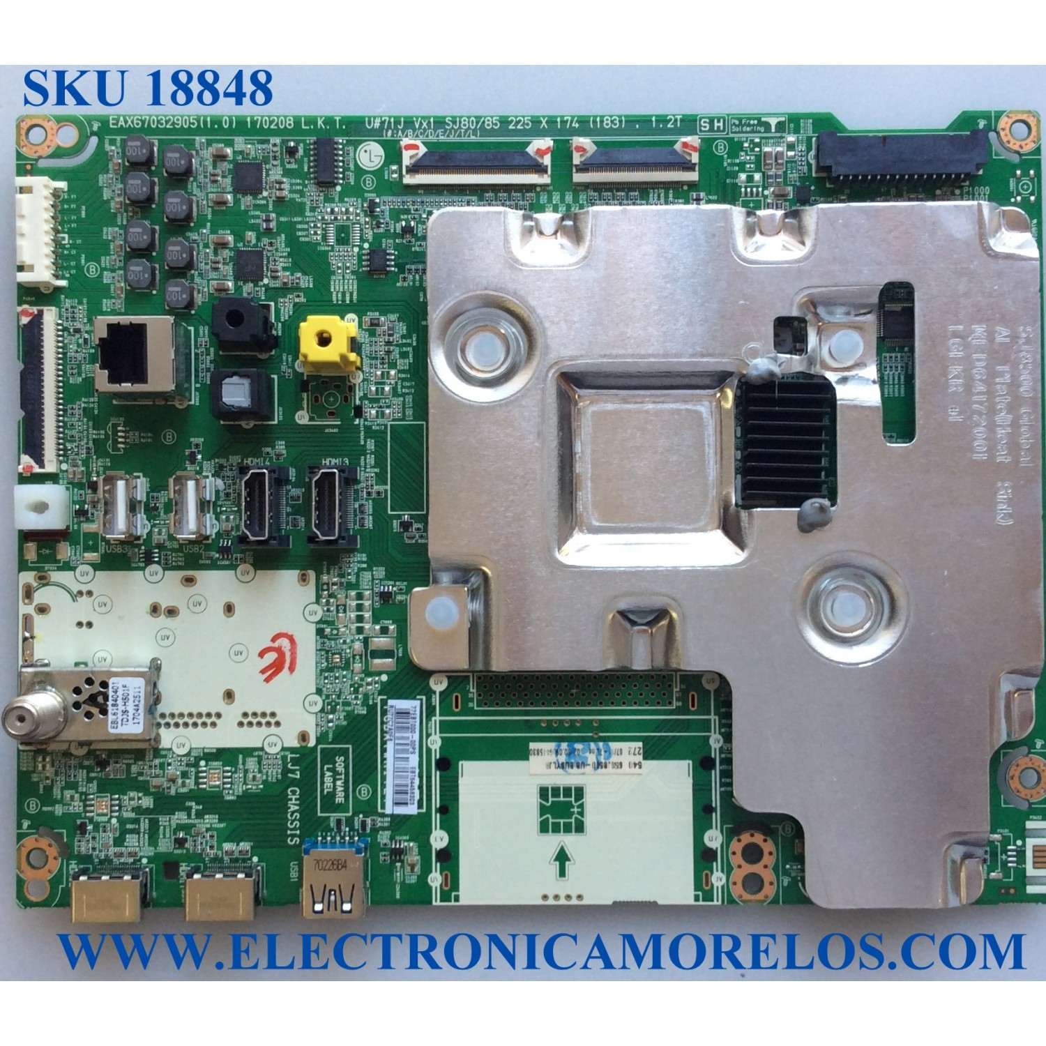 MAIN / LG EBT64458303 / EAX67032905 (1.0) / EAX67032905 / PANEL LC650EQF (DK)(M1) / MODELOS 65SJ8500-UB.BUSYLJR / 65SJ8500
